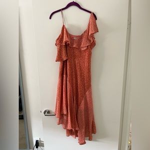 JOIE BEAUTIFUL ASYMMETRICAL PEACH/PINK DRESS SIZE M
